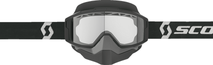 SCOTT Split OTG Snow Goggle - Black/White - Clear 285543-1007043
