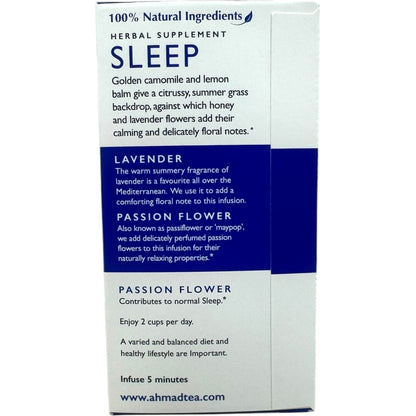 Ahmad Tea Sommeil - Best Tea for Relaxation, Herbal Blend for Stress Relief and Tranquility