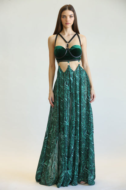 Velvet & Cheetah Chic Dress