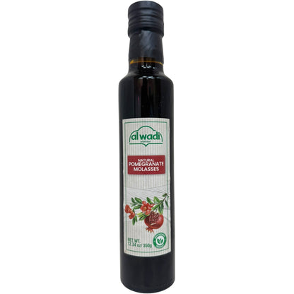 Alwadi Natural Pomegranate Molasses, No Added Sugar - Pure & Healthy 500ml Bottle