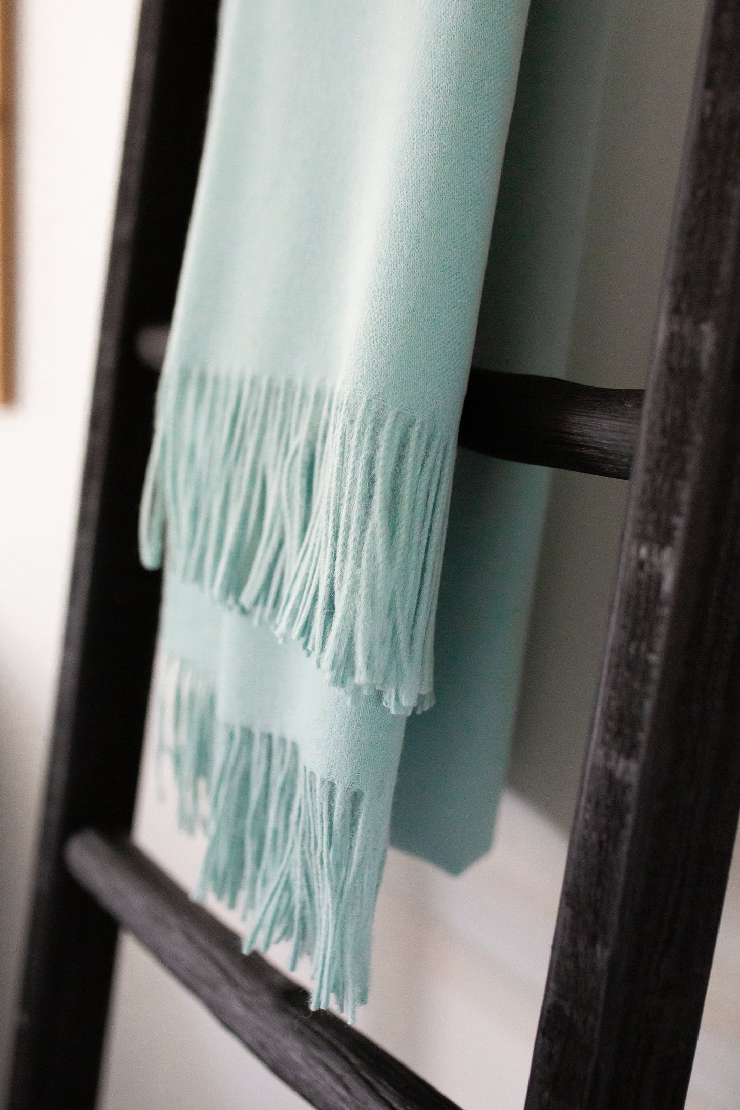 Esencia Alpaca Throw - Sky Blue | Blankets | Kitchen + Metal