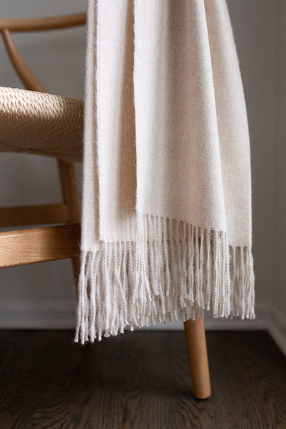 Encanto Alpaca Throw - Alabaster | Blankets | Kitchen + Metal