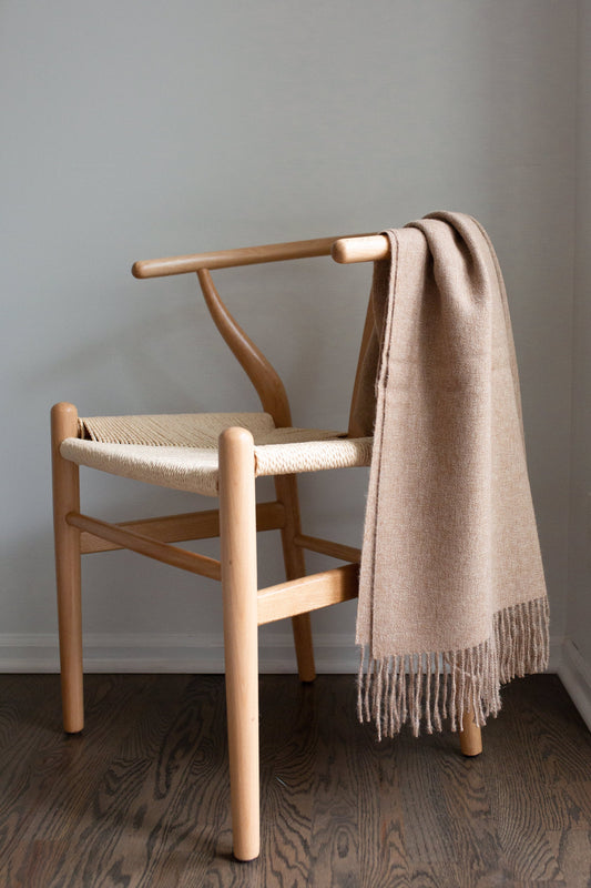 Encanto Alpaca Throw - Sandy Beige | Blankets | Kitchen + Metal