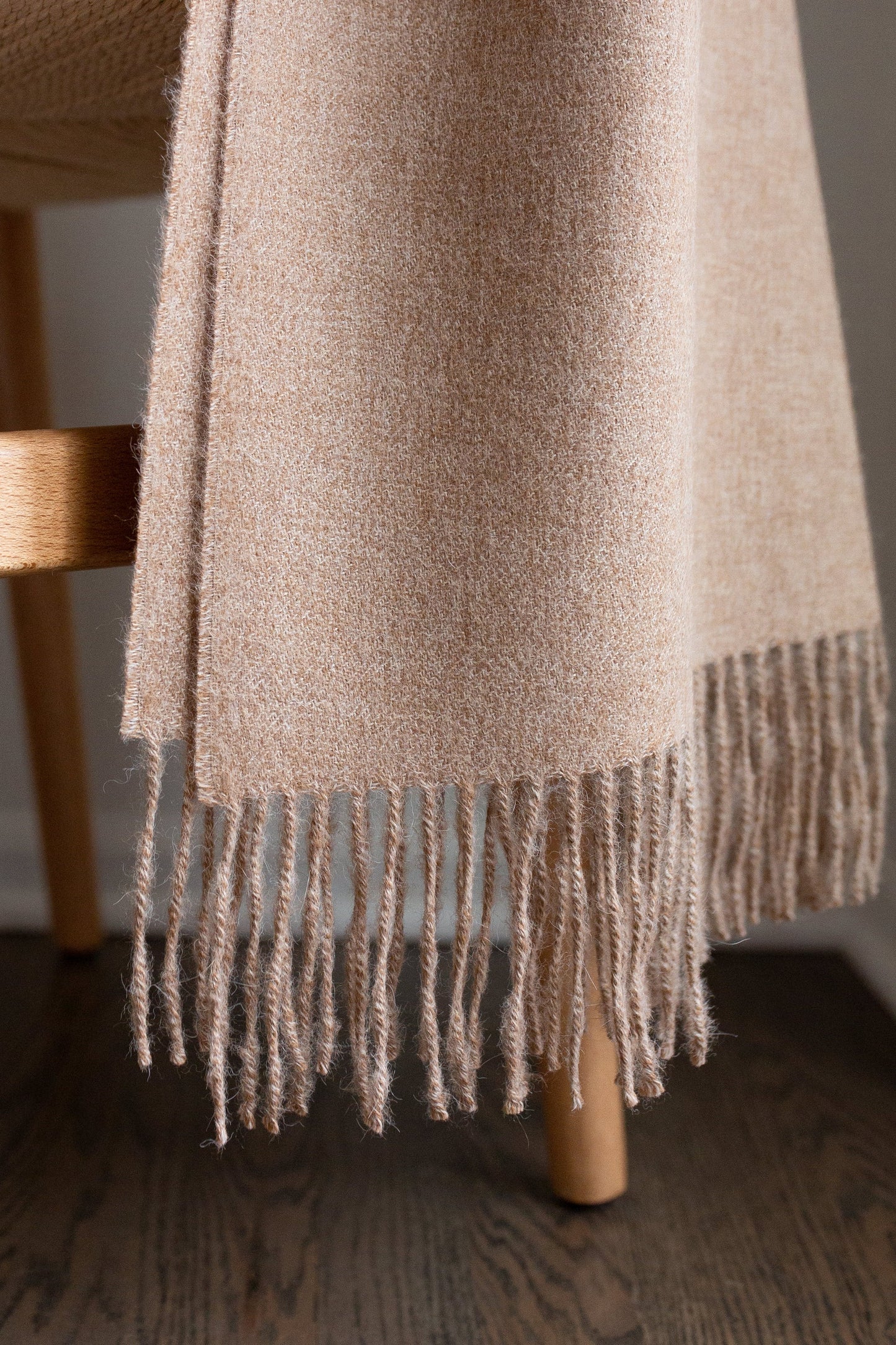 Encanto Alpaca Throw - Sandy Beige | Blankets | Kitchen + Metal