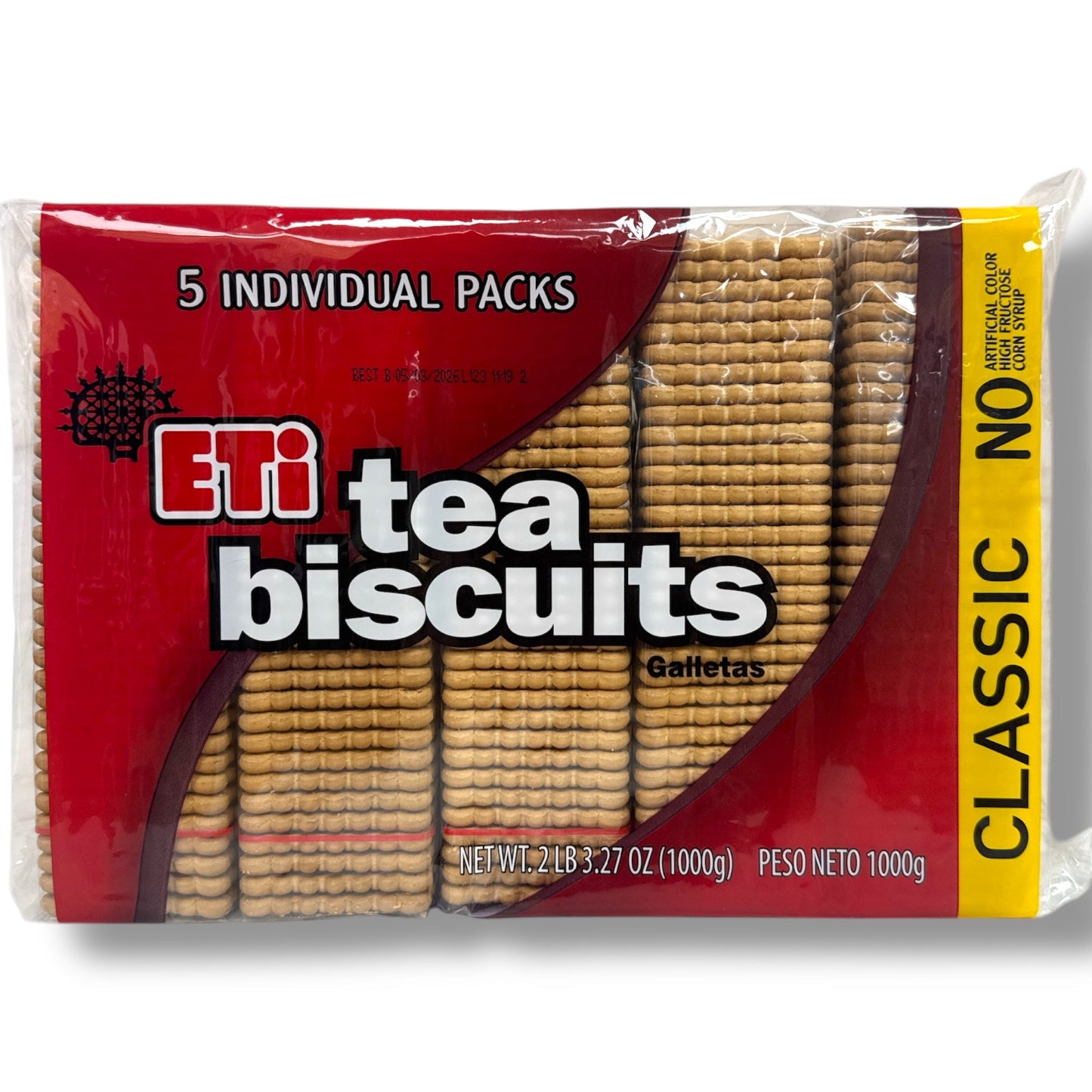 ETI Tea Biscuits 1000G - The Best Biscuits For Tea With Crunchy Texture And Sweet Flavor