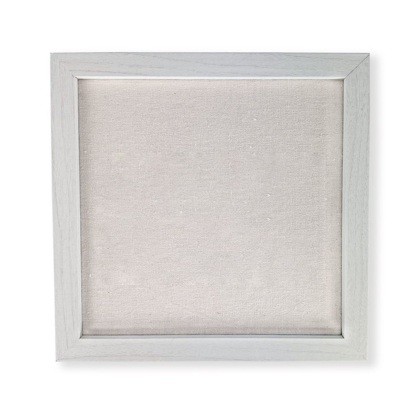 White picture frame with a textured white background