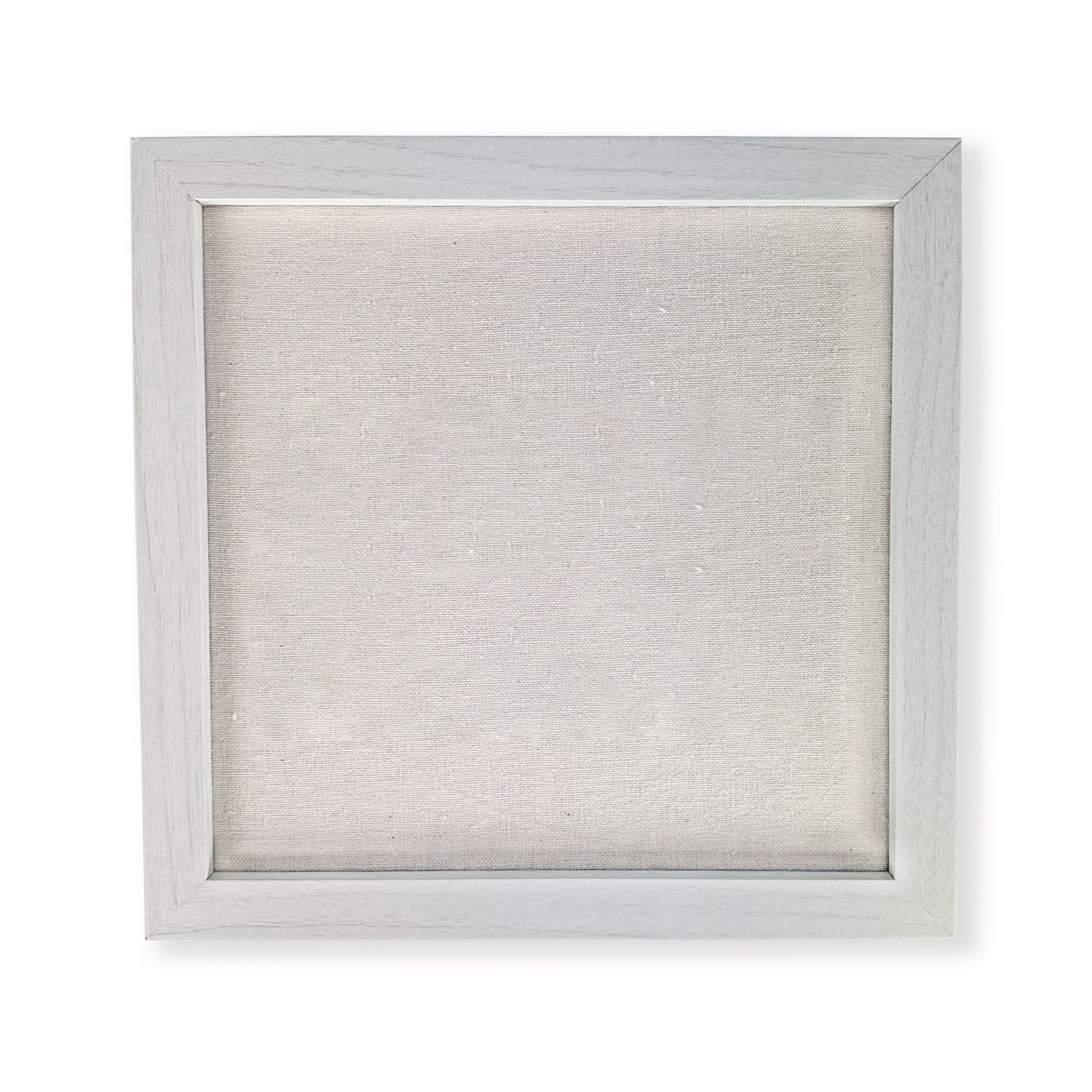 White picture frame with a textured white background