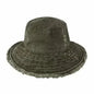 Frayed Bucket Hat - Wide Brim Cotton - UPF 50+ Sun Protection - One Size