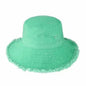 Frayed Bucket Hat - Wide Brim Cotton - UPF 50+ Sun Protection - One Size