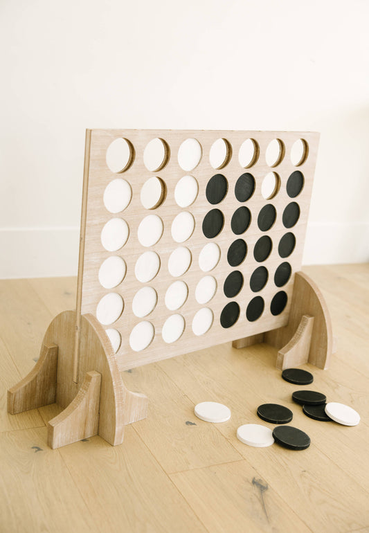 Giant Wooden Connect 4 Game – Family Game Set