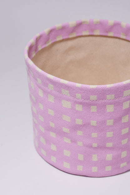 Micro Grid Round Bin/Canvas Planter