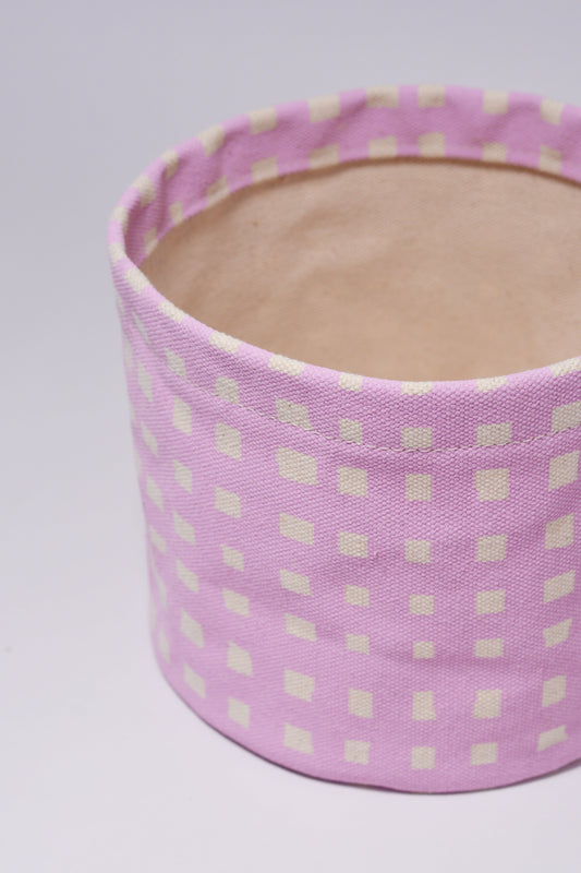 Micro Grid Round Bin/Canvas Planter