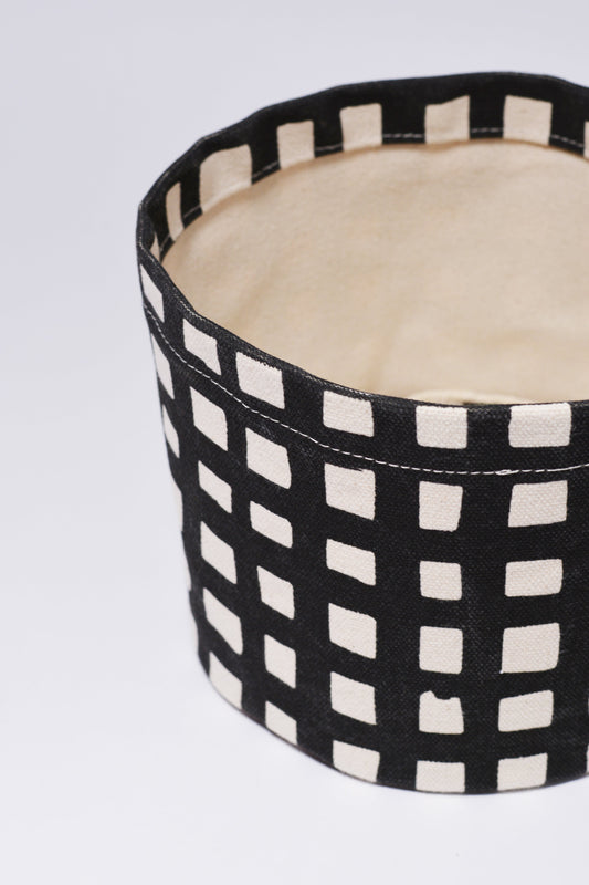 Grid Round Bin/Canvas Planter