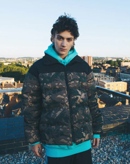 Loose Fit Camouflage Thick Down Jacket