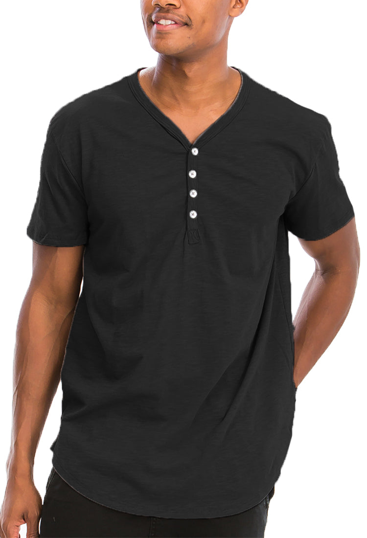 Henley Scallop Tee | Apparel | Kitchen + Metal