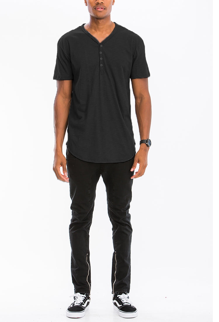 Henley Scallop Tee | Apparel | Kitchen + Metal