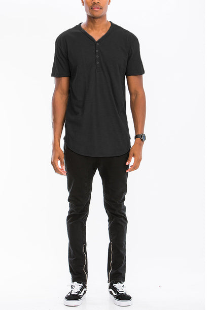 Henley Scallop Tee | Apparel | Kitchen + Metal