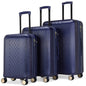 Diamond 3 Piece Expandable Chic Luggage Set
