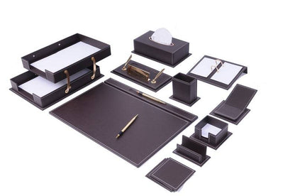 MOOG Luxury Desk Set- 14 Accessories -Blue- 14 PCS