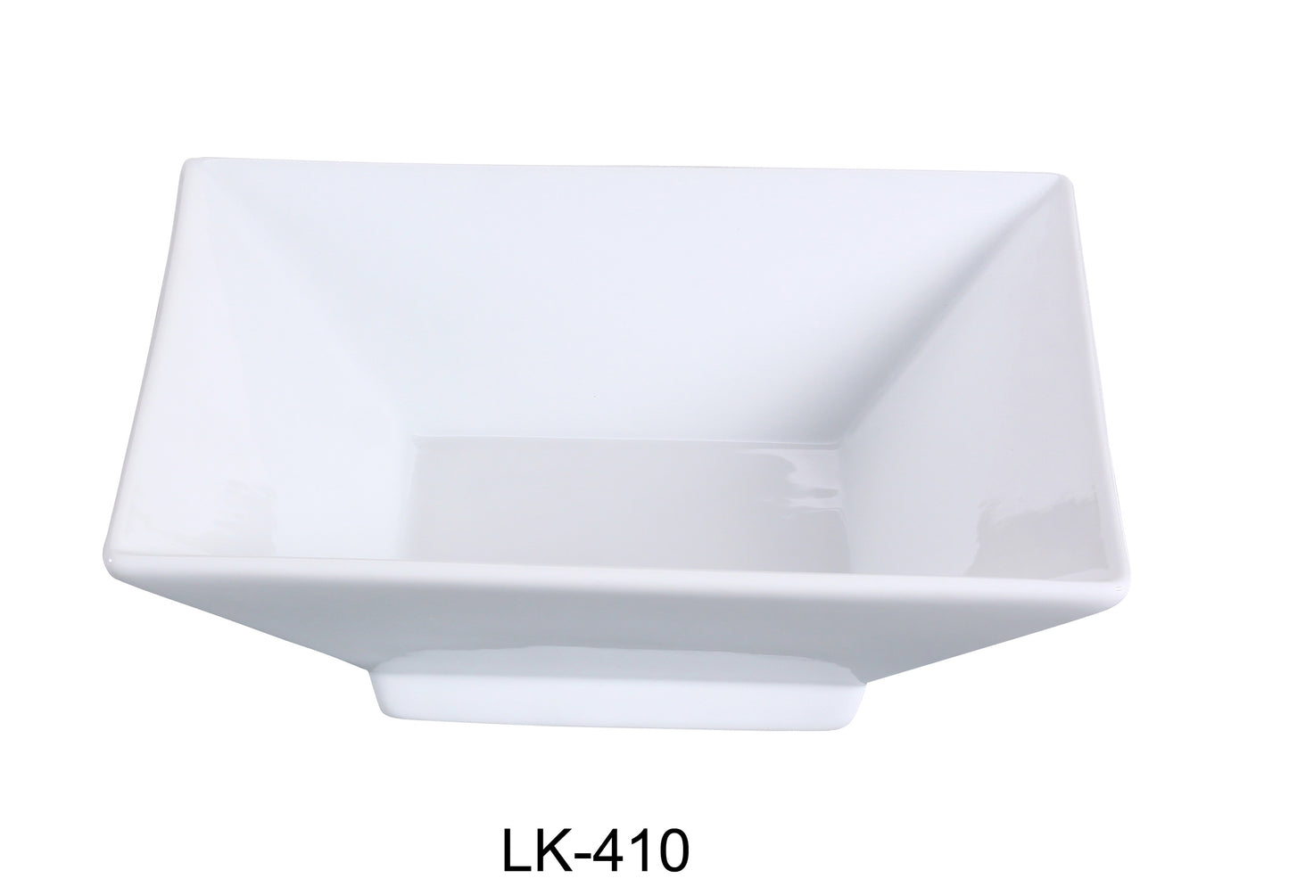 Yanco LK-410 10.75" Square Bowl with Foot | Kitchen + Metal