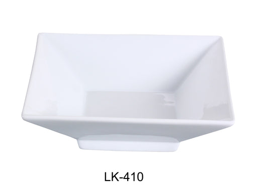 Yanco LK-410 10.75" Square Bowl with Foot | Kitchen + Metal