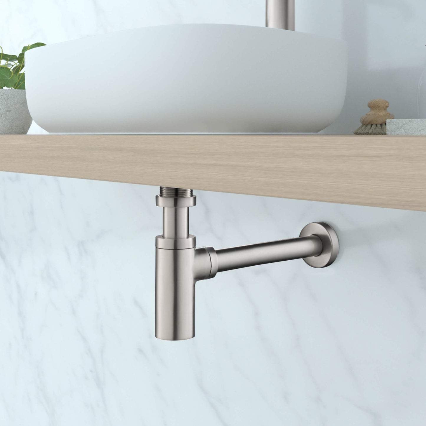 Bathroom Sink Decorative Round Bottle Trap