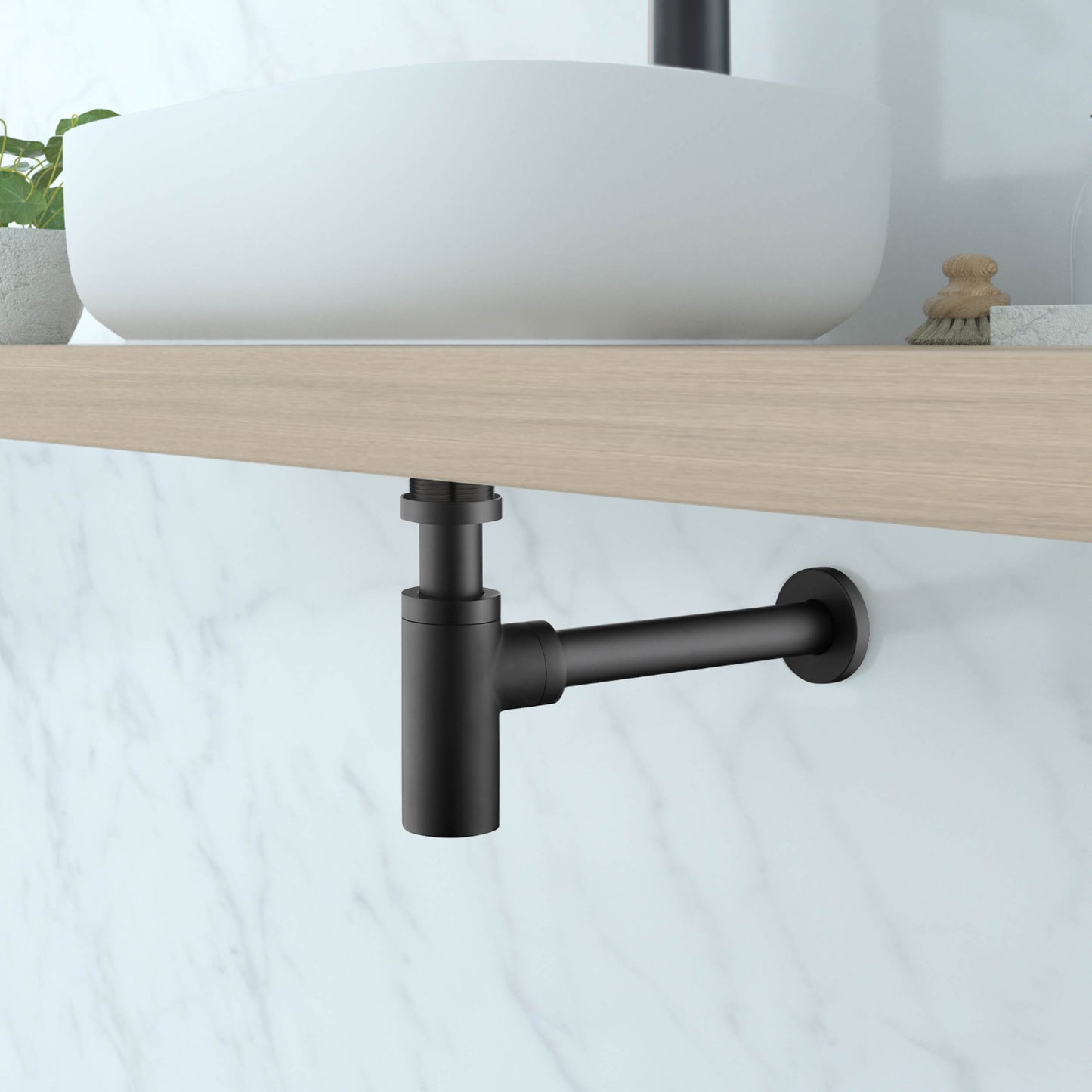 Bathroom Sink Decorative Round Bottle Trap