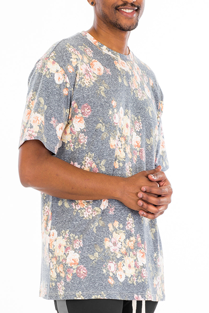Heathered Floral Tee