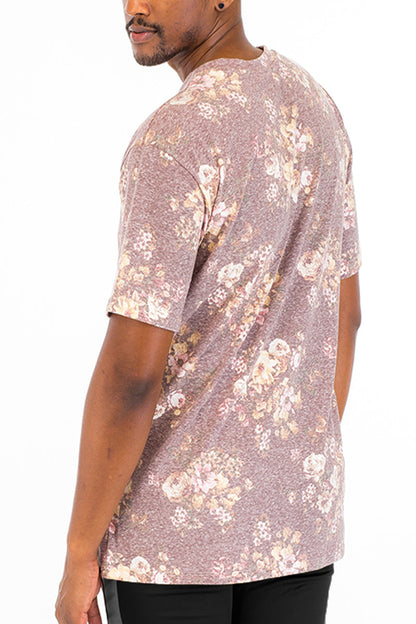 Heathered Floral Tee