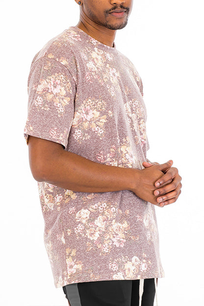 Heathered Floral Tee