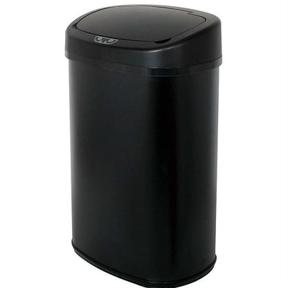 Black 13-Gallon Kitchen Trash Can with Touch Free Motion Sensor Lid | Trash Cans | Kitchen [Metal] | Kitchen + Metal