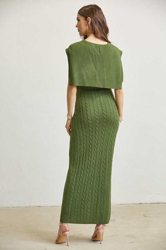 Sleeveless Knit Dress & Maxi Sweater Dress from Rose Paulino