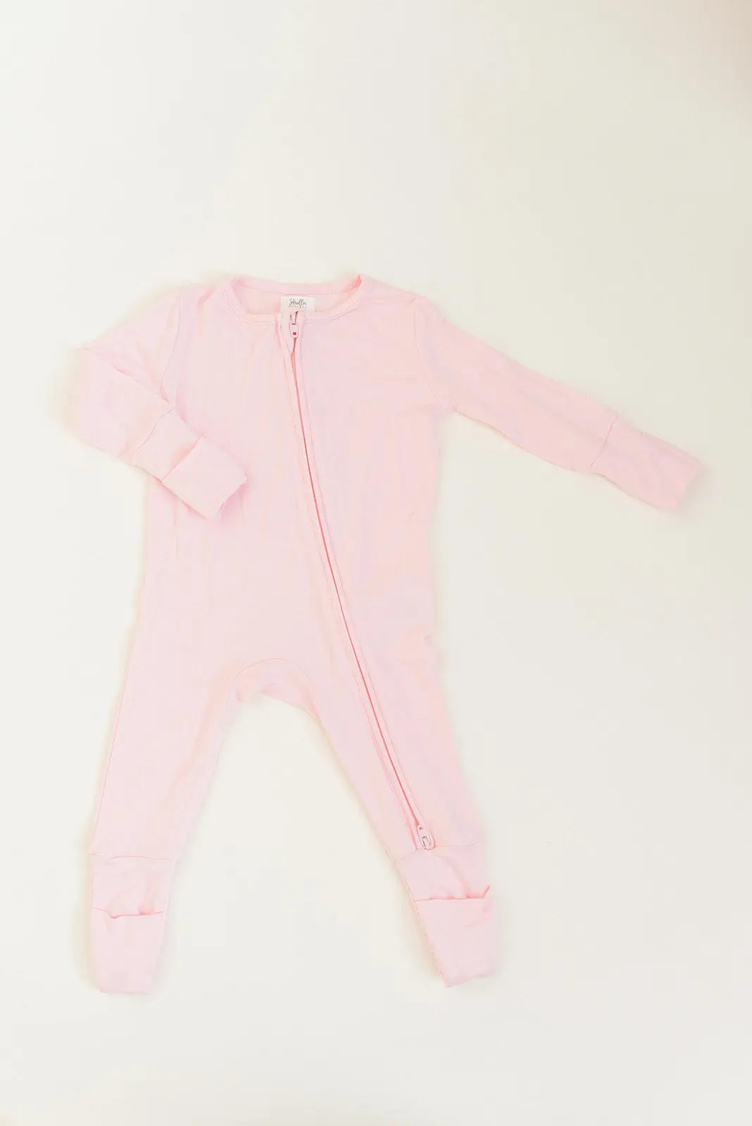 Bamboo Baby Clothes - Convertible Jumpsuit 0-3 Months - Baby Pink