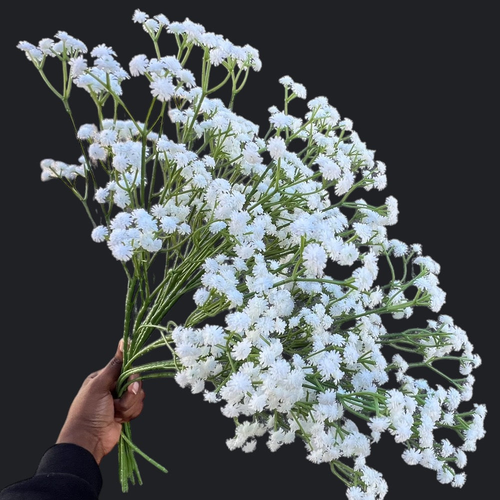 Baby’s Breath Flowers - Faux Gypsophila Elegans for Decor