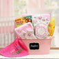 Baby Basics Gift Pail Pink-  baby girl gifts - new baby gift basket -