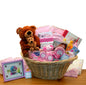 Deluxe Welcome Home Precious Baby Basket-Pink-  baby girl gifts - new