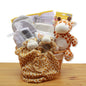 Jungle Safari New Baby Gift Basket - Yellow -  new baby gift basket -