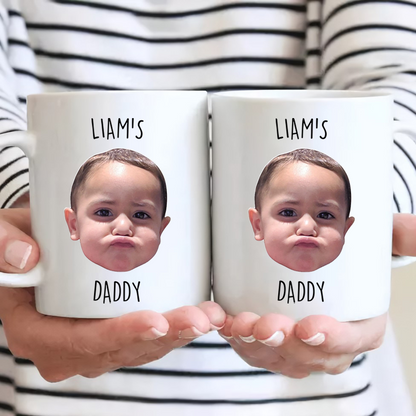 Custom Photo Baby Face - Personalized Custom Mug - Father's Day, Mother's Day, Birthday Gift For Dad, Mom