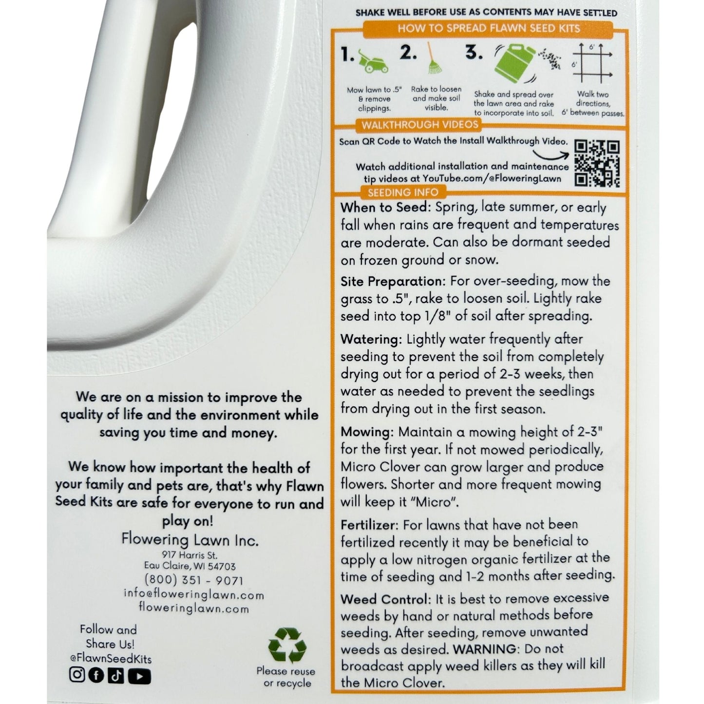 Micro Clover Easy Spread Shaker