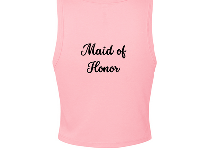Customizable: Bride's Babes Micro Ribbed Racerback Tank