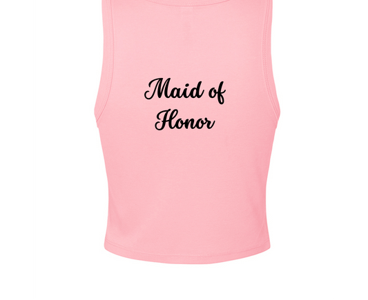 Customizable: Bride's Babes Micro Ribbed Racerback Tank