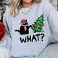 Bad Cat Christmas Tree, What, Sweatshirt