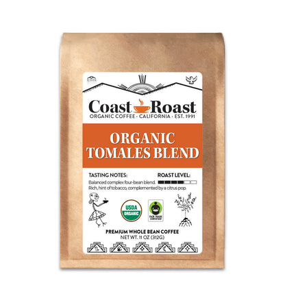 Organic Tomales Blend Whole Bean Coffee