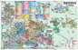Bakersfield Map, The Northeast - Kern County, CA - POSTER PRINT