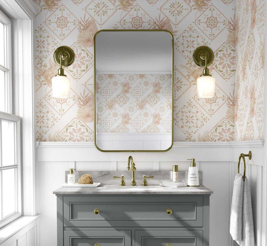 Moroccan tile  wallpaper | Kitchen + Metal