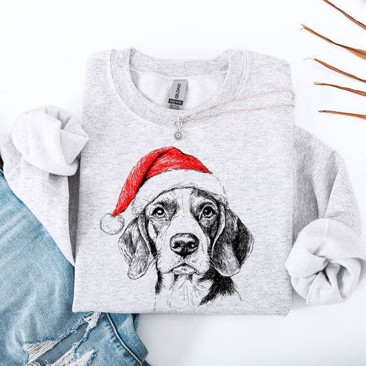 Beagle, Santa, Dog, Christmas, Dog Lover, Pet Sweatshirt