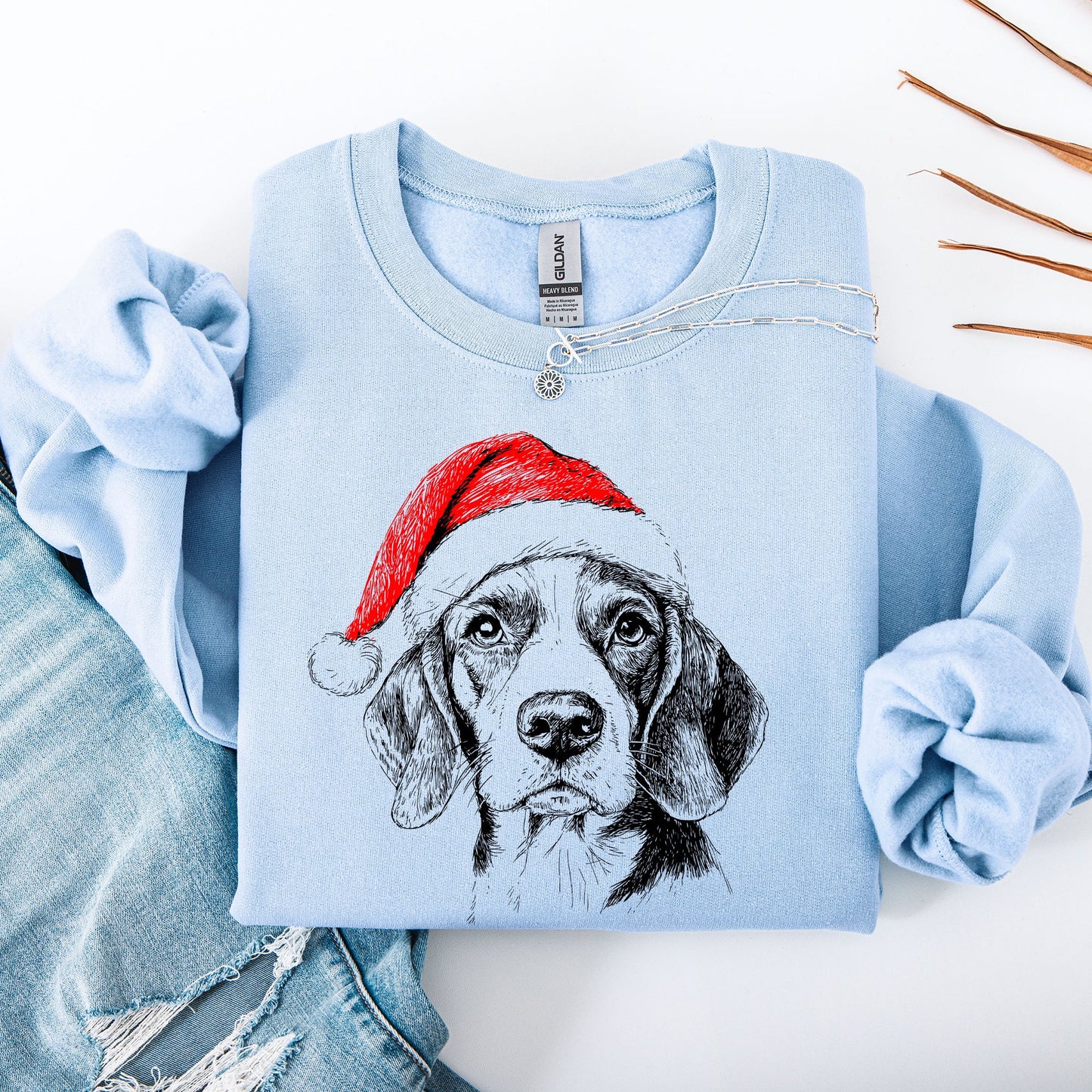 Beagle, Santa, Dog, Christmas, Dog Lover, Pet Sweatshirt