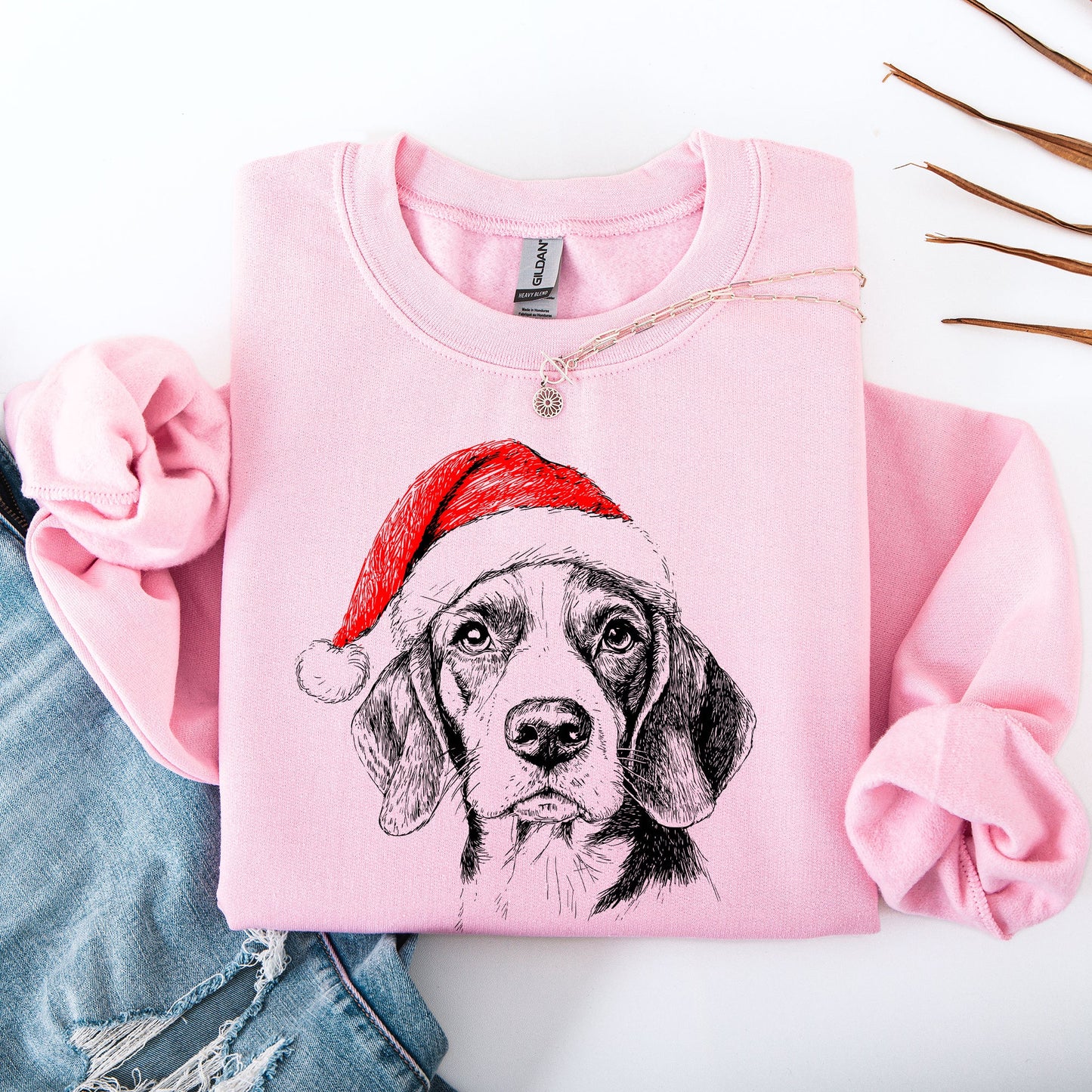 Beagle, Santa, Dog, Christmas, Dog Lover, Pet Sweatshirt