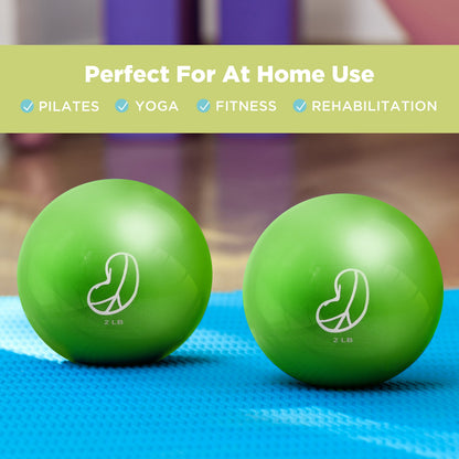 Safe Grip Soft Weighted Balls - Sand & Iron Filled, No Phthalates or Latex