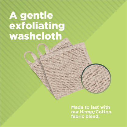 Washcloth Hemp / Organic Cotton